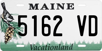 ME license plate 5162VD