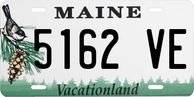 ME license plate 5162VE