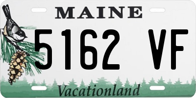 ME license plate 5162VF