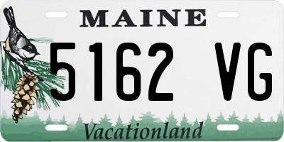 ME license plate 5162VG