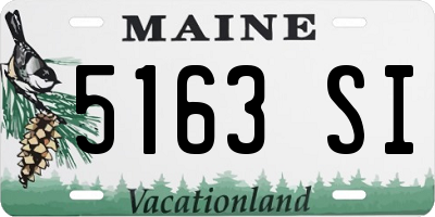 ME license plate 5163SI