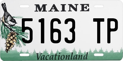 ME license plate 5163TP