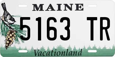 ME license plate 5163TR