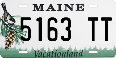 ME license plate 5163TT