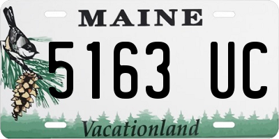 ME license plate 5163UC