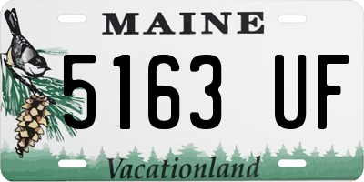 ME license plate 5163UF