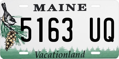 ME license plate 5163UQ