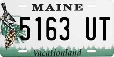 ME license plate 5163UT