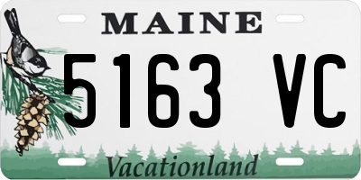 ME license plate 5163VC