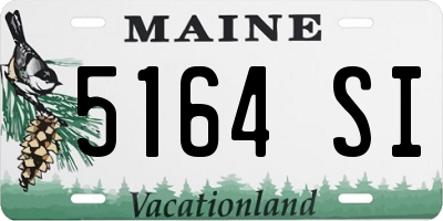 ME license plate 5164SI