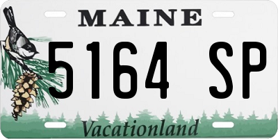 ME license plate 5164SP