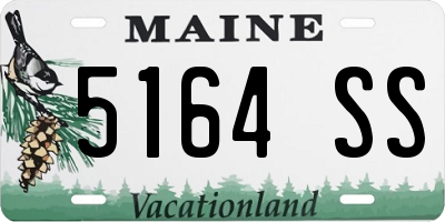 ME license plate 5164SS
