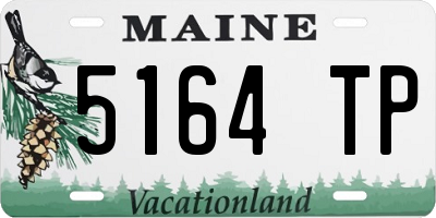 ME license plate 5164TP