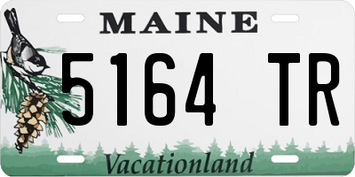 ME license plate 5164TR