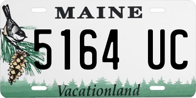 ME license plate 5164UC