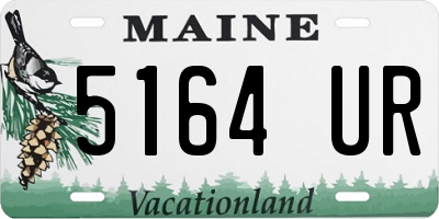 ME license plate 5164UR