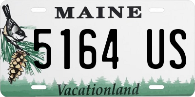 ME license plate 5164US
