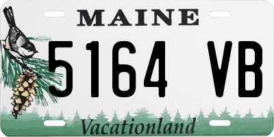 ME license plate 5164VB
