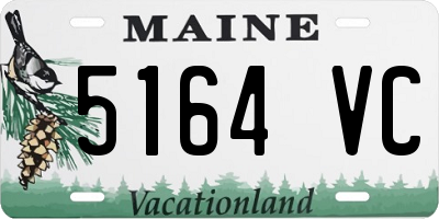 ME license plate 5164VC