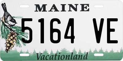ME license plate 5164VE