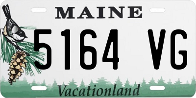 ME license plate 5164VG