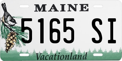 ME license plate 5165SI