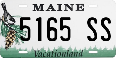 ME license plate 5165SS