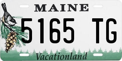 ME license plate 5165TG