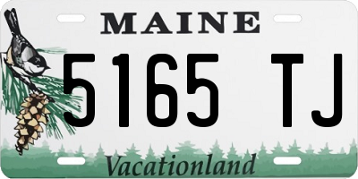 ME license plate 5165TJ