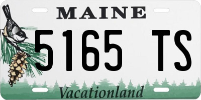 ME license plate 5165TS