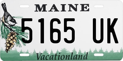 ME license plate 5165UK