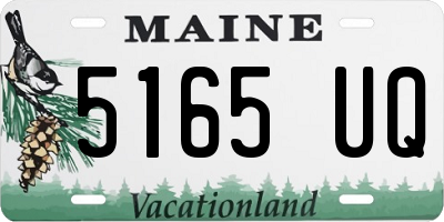 ME license plate 5165UQ