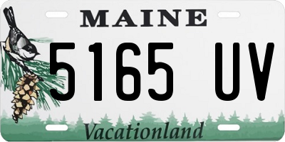 ME license plate 5165UV