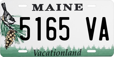 ME license plate 5165VA