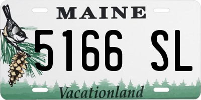 ME license plate 5166SL