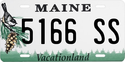 ME license plate 5166SS
