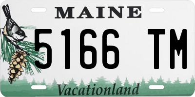 ME license plate 5166TM