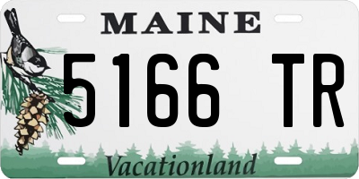 ME license plate 5166TR
