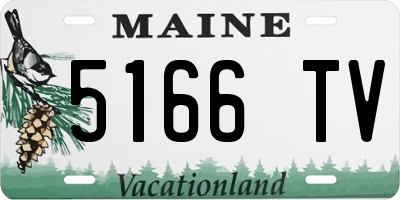 ME license plate 5166TV