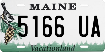 ME license plate 5166UA