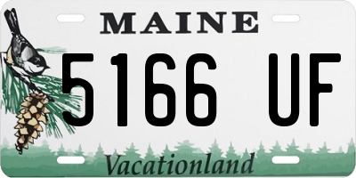 ME license plate 5166UF