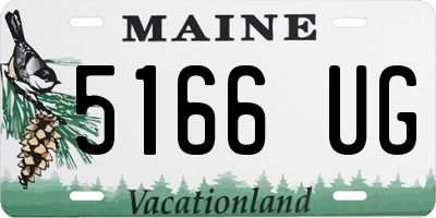 ME license plate 5166UG