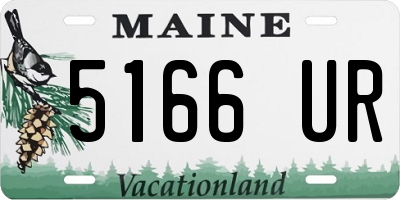 ME license plate 5166UR