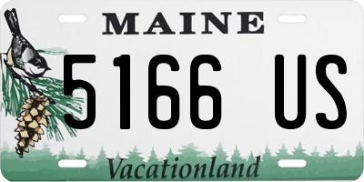 ME license plate 5166US