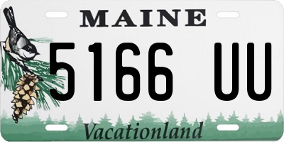 ME license plate 5166UU
