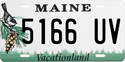ME license plate 5166UV