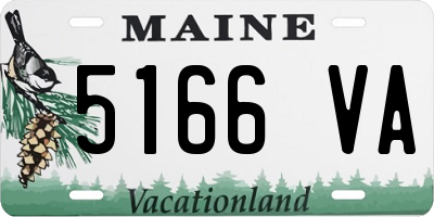 ME license plate 5166VA