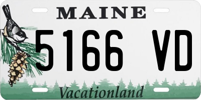 ME license plate 5166VD