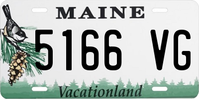 ME license plate 5166VG