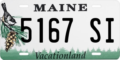 ME license plate 5167SI